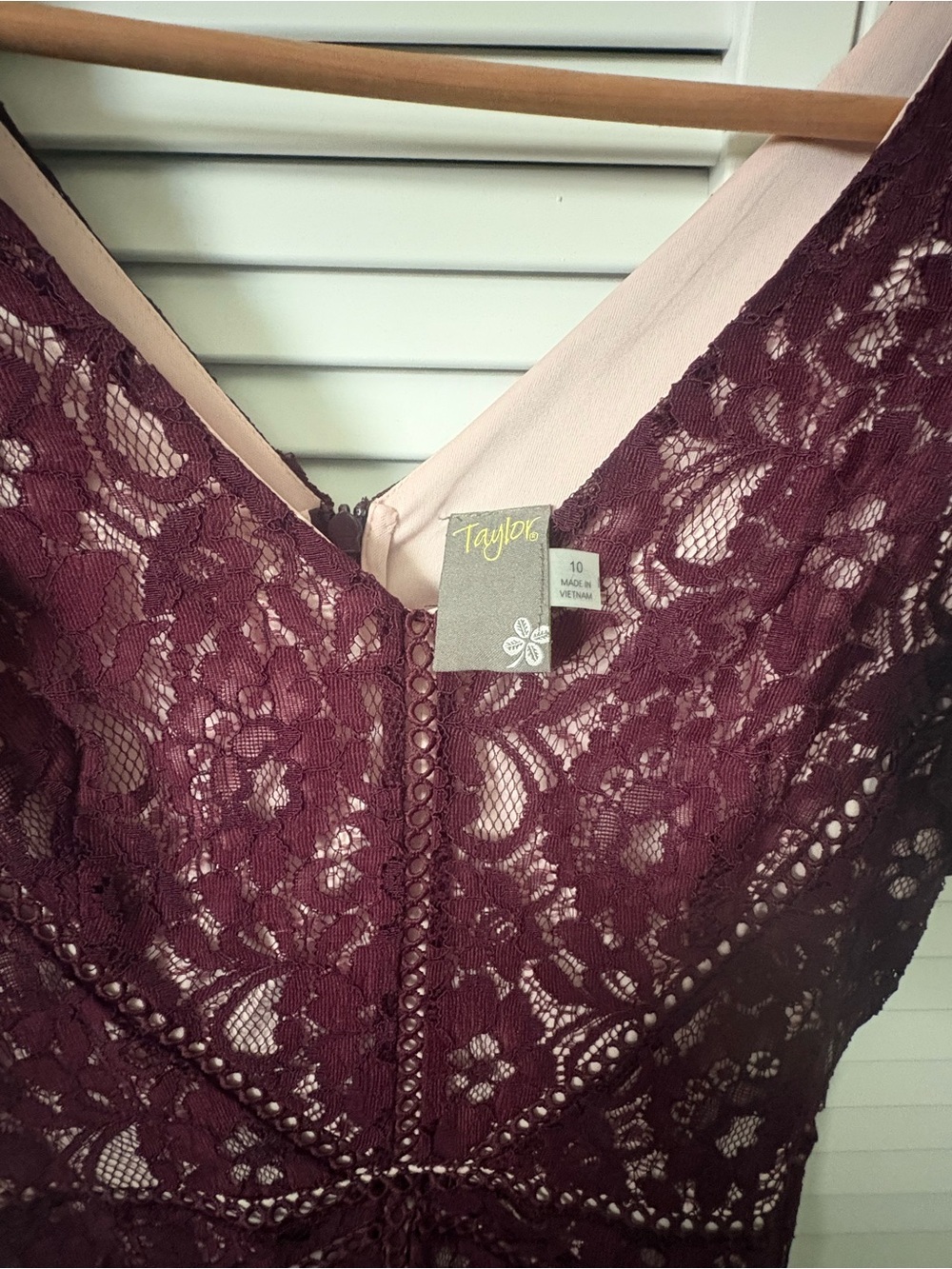 Taylor Plum Lace V-Neck Chemise